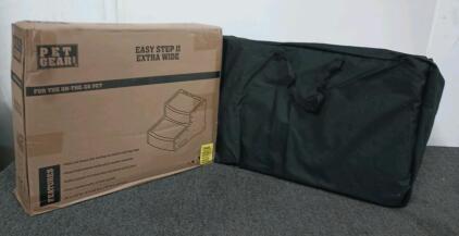 Pet Gear Easy Step II Extra Wide Pet Stairs, 2 Step for Dogs/Cats, Pet Car Seat Cover Backseat - Upgraded Back Seat Extender for Dogs