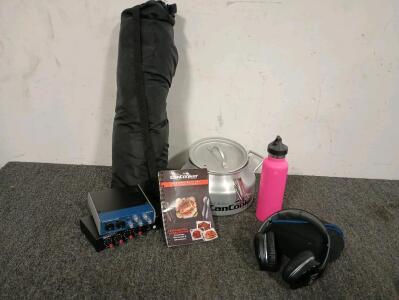 CanCooker Camping Cookware, 481 Gallon Steel Raised Garden Bed Kit, Stewart 4 Channel Line Mixer, Outback Jack Cat Tent, And More