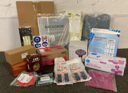 ALL NEW!!! Shower Mat, Solar Lights, AAA Batteries, Trunk Or Treat Car Decor Kit, Waterproof Cast Protector, Space Station Backdrop And More