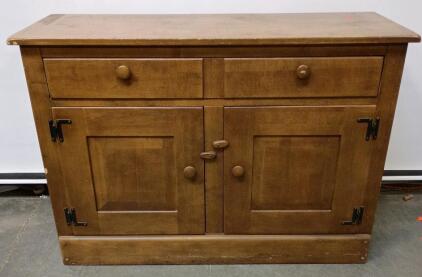 20th Century Antique Country Walnut Server or Sideboard 33"tallx58"widex28"deep