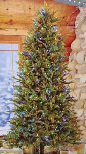 New 7.5 ft Artificial Pre Lit Christmas Tree