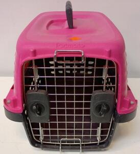 Petmate Compass Fashion Dog and Cat Kennel, Hot Pink, Up To 10 lbs, 19"