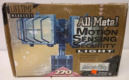 Journeyman All Metal Motion Sensing Security Light (model HD-9260). New In Box