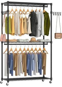 3 Layer Garment Rack White Metal 1150Lenghtx450Widthx2030Height (MM)