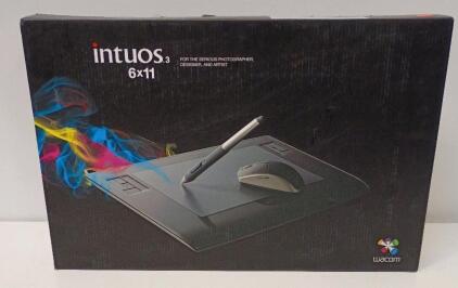 Wacom Intuos3 6x11 Wide-Format USB Graphics Tablet (Model PTZ631W).