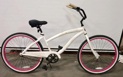 26" Huntington Beach Bicycle Company (HBBC) SkullXBones Beach Cruiser.