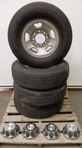 Lionhart Lionclaw HT LT245/75 R16 Tires & 8 Lug Chevy Rims And Lug Nuts