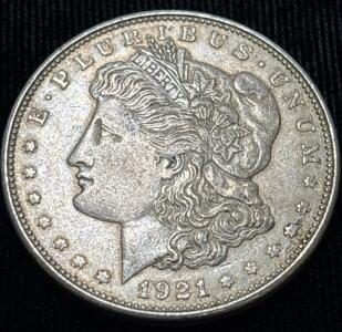 1921 Morgan Silver Dollar Coin