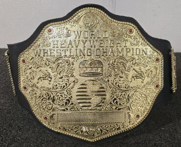 World Heavyweight Championship "Big Gold Belt"- Metal And Leather