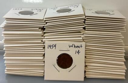 (100) Wheat One Cent Pennies 40&rsquo;s-50&rsquo;s