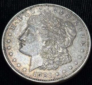 1921 Morgan Silver Dollar Coin