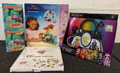 Girls Toys Disney Encanto Mirabel Room Playset (2) Organauts Toys (1) Rainbow High Bratz Sing Along Karaoke Purse with Microphone (1) DIY Diamond Painting Kit