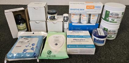Skin Care Products Including: Skin Treatment Cream, Essential Oils, Whipped Tallow Balm, Wipes & More