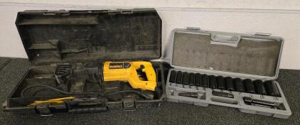 DeWalt Reciprocating Saw & Black Socket Set w/Cases