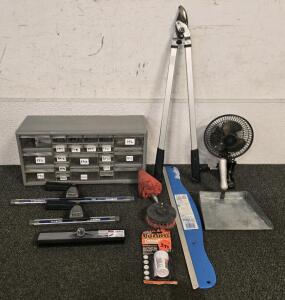 Small Parts Organizer, Branch Cutters, Cleaning Tools, Fan & More