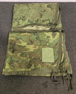 (2) Military Poncho Liners