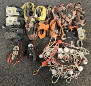 (17) Various Ratchet Straps & Bungie Cords