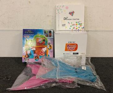 BRAND NEW PRODUCTS!! (1) Encanto Antonio Tree House Play, (1) Box Of IOKUKI Beach Toys, (2) Diyamond Painting Kits, And More!!