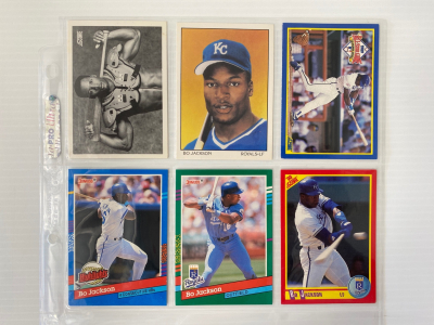 (6) Bo Jackson Sports Cards