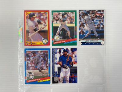 (5) Jose Canseco Sports Cards