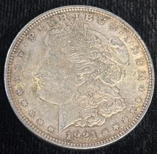 1921 Morgan Silver Dollar Coin