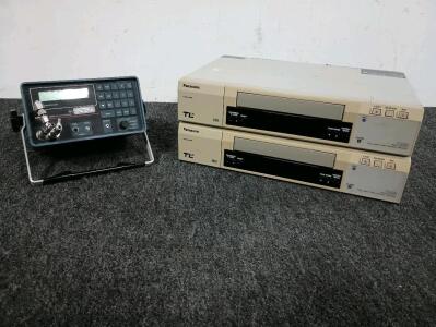 (2) Panasonic Time Lapse Video Cassette Recorders, Airflow Instruments MEDM 500 micromanometer