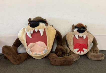 (2) Tasmanian Devil Stuffed Toys