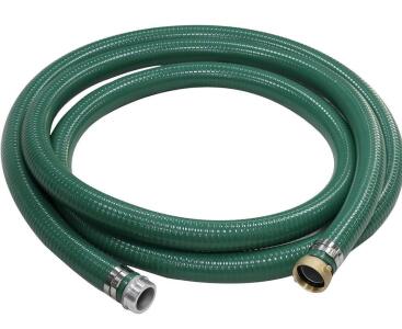 (2) Eastrans Discharge Hose Pump Kits (Green PVC Suction Hose with Aluminum Camlock Fitting)