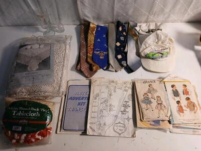 (6) Vintage Neck Ties (1) Vintage Hats & More