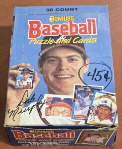 Donruss 1988 Baseball Player Card Pack Box