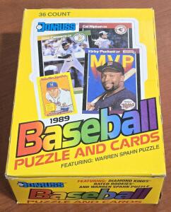 Donruss 1989 Baseball Player Card Pack Box