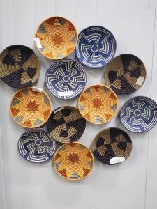 (12) Assorted Woven Wall Hanging Made In Haiti