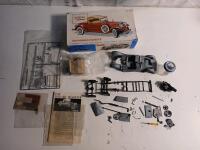 Hubley 1/22 Scale 1930 Packard Roadster Model Kit, 143 Parts, Metal