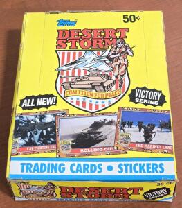 Topps 1991 Desert Storm Trading Card Pack Box - Victory Series