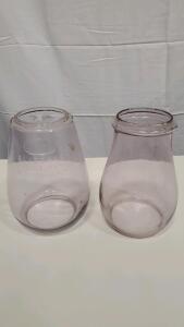 Dietz Blizzard Lantern Globe, Glass, New York USA, Purple Tint