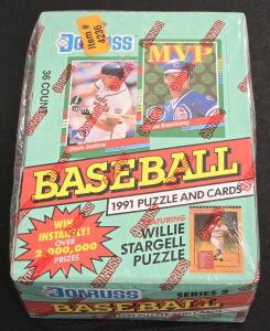 *FACTORY SEALED* Donruss 1991 Series-2 Baseball Card Pack Box