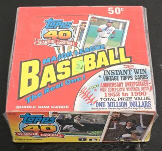 *FACTORY SEALED* Topps 40 Years of Baseball Bubblegum Card Pack Box