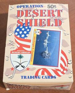 Pacific 1991 Operation Desert Shield Trading Card Pack Box