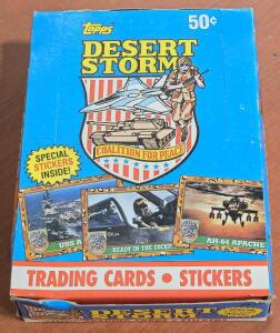 Topps 1991 Desert Storm Trading Card Pack Box