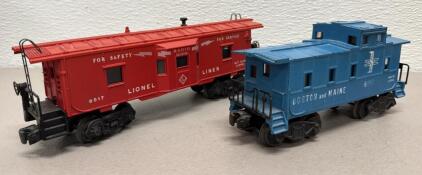 Lionel Cabooses 6017 & 6517, O Scale, Boston & Maine, Lionel Lines