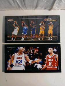 (2) Kobe Bryant 20"x10" Prints