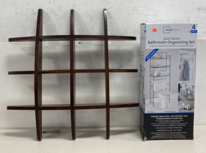 Bathroom Organizing Set & Shelf