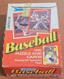 Donruss 1990 Baseball Player Card Pack Box
