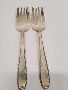 Alvin Southern Charm Sterling Silver Serving Forks, 1941, 8"