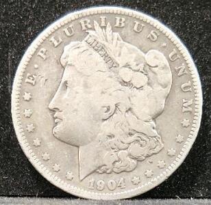 1904-O Morgan Silver Dollar (UNAUTHENTICATED)