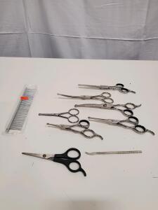 JAVENPROLIU, XY Pet Grooming Scissors and Comb Set, Stainless Steel