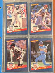 Folder of Donruss 1986 Player "Big Cards"