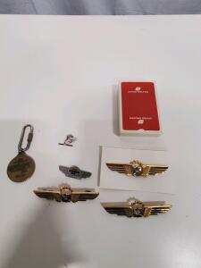 United Airlines Memorabilia Collection, Pilot Wings, 50th Anniversary Keychain