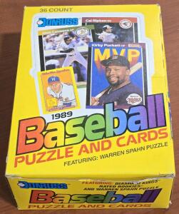 Donruss 1989 Baseball Player Card Pack Box