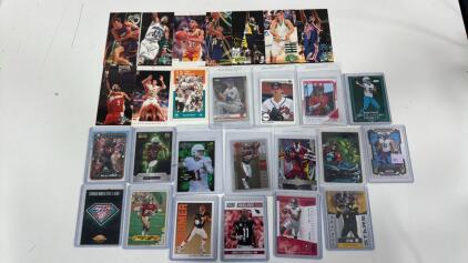 Lot Of Assorted Spotrs Cards- Big Names , Numbered Cards , Rookie Cards , Baseball, Basketball, Football & Comic Cards